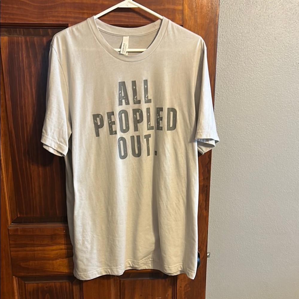 Bella Canvas Gray Short Sleeve Tee with Bold Print